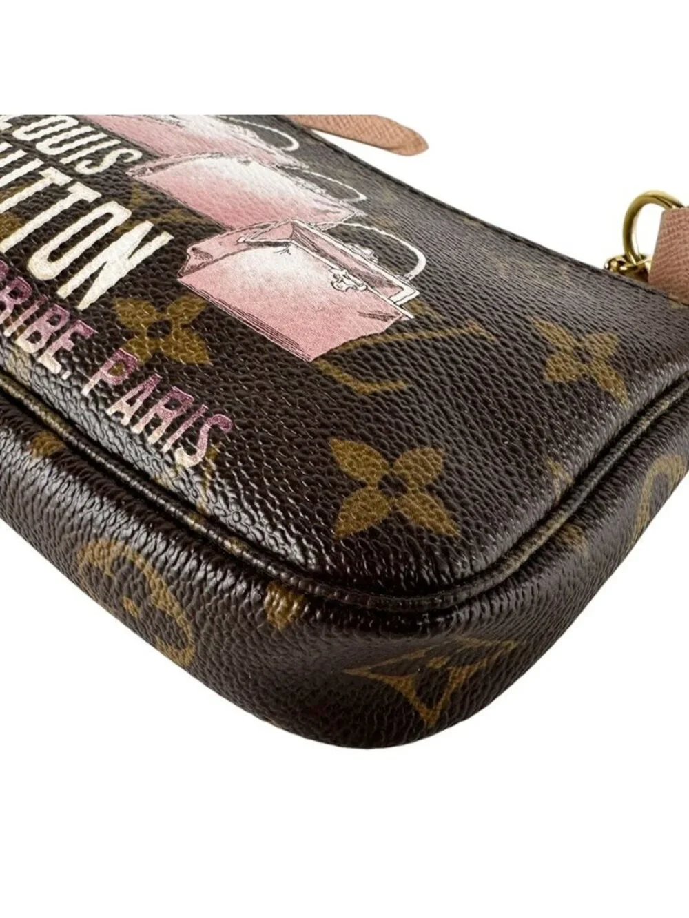 Louis Vuitton Pouch Handbag Monogram Mini Pochette Soir